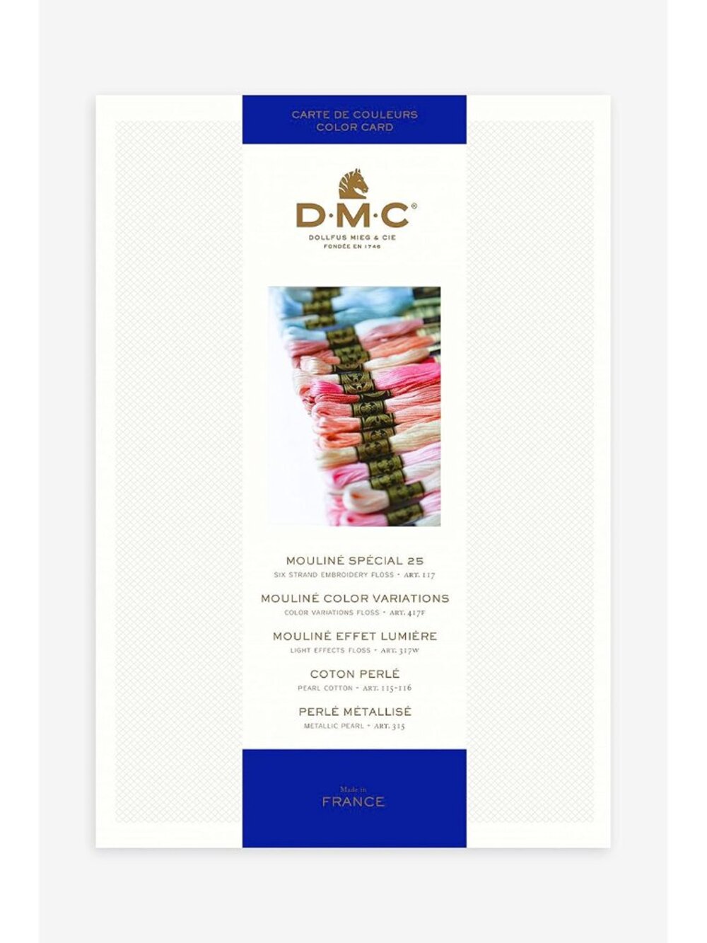 Threaded Color Card - W100B
